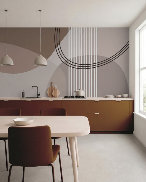 Fotótapéta Geometriai absztrakciós vonal és kör minimalizmus modern stílusban , Fotótapéta absztrakt, w08173 : Uwalls.hu