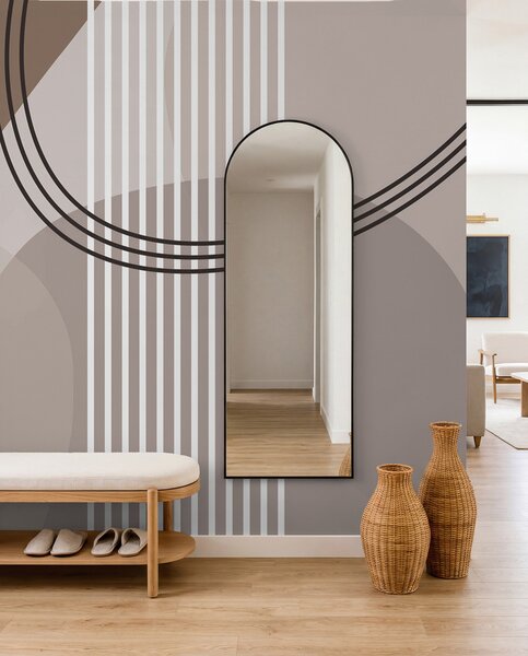 Fotótapéta Geometriai absztrakciós vonal és kör minimalizmus modern stílusban , Fotótapéta absztrakt, w08173 : Uwalls.hu