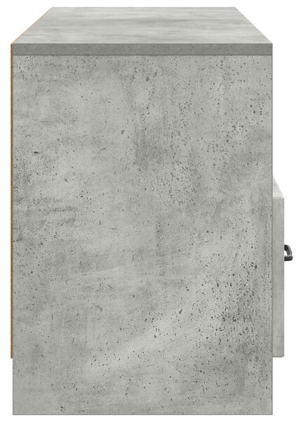 TV szekrény fiókkal Betonszürke 102 x 34,5 x 47 cm Szerelt Fa
