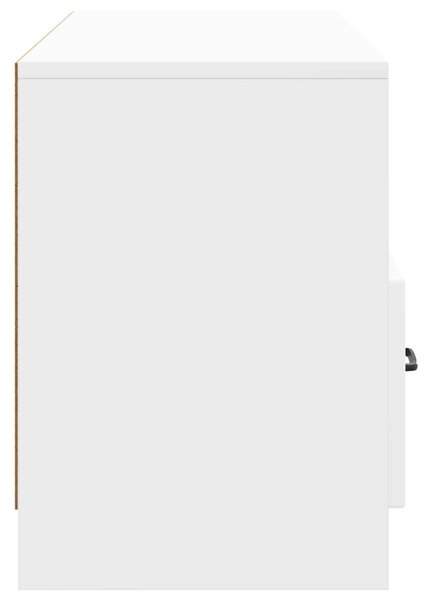 TV szekrény Magasfényű Fehér 102 x 34,5 x 47 cm Szerelt Fa
