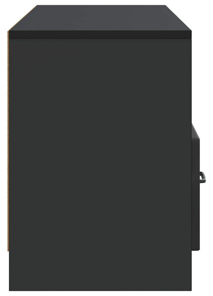TV szekrény fiókkal Fekete 102 x 34,5 x 47 cm Szerelt Fa