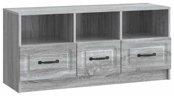 TV szekrény fiókkal Szürke Sonoma 102 x 34,5 x 47 cm Szerelt Fa