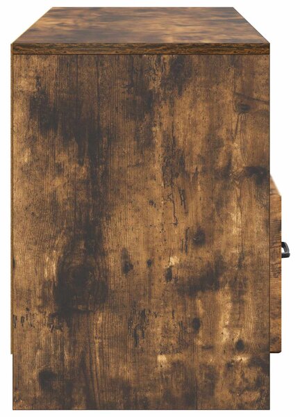 TV szekrény fiókkal Füstös Tölgy 102 x 34,5 x 47 cm Szerelt Fa