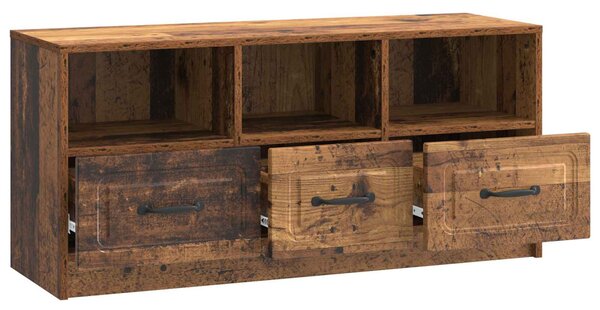 TV szekrény fiókkal Antik Fa 102 x 34,5 x 47 cm Szerelt Fa