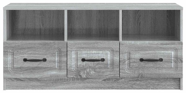 TV szekrény fiókkal Szürke Sonoma 102 x 34,5 x 47 cm Szerelt Fa