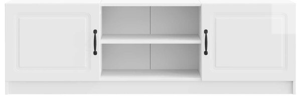 TV szekrény Magasfényű Fehér 150 x 31 x 47 cm Szerelt Fa