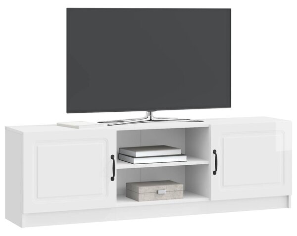 TV szekrény Magasfényű Fehér 150 x 31 x 47 cm Szerelt Fa