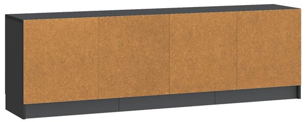 TV szekrény Fekete 150 x 31 x 47 cm Szerelt Fa