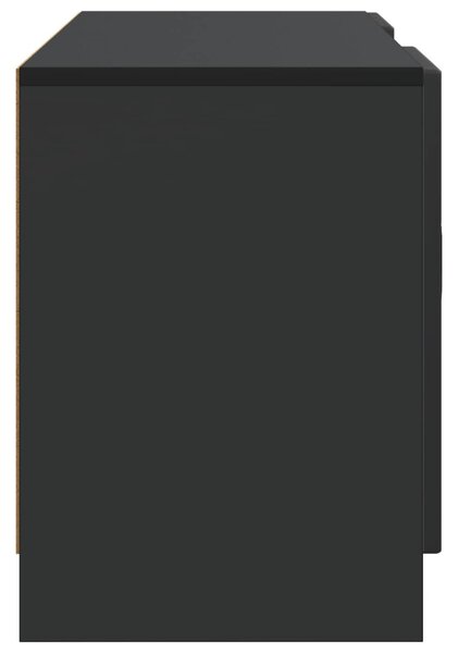 TV szekrény Fekete 102 x 34,5 x 47 cm Szerelt Fa