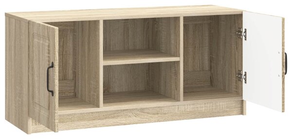 TV szekrény Sonoma Tölgy 102 x 34,5 x 47 cm Szerelt Fa