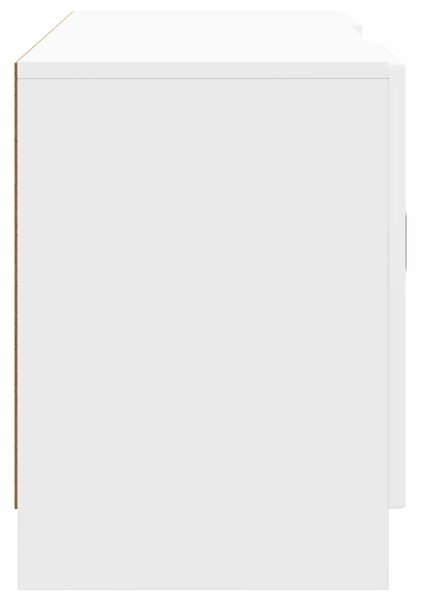 TV szekrény Magasfényű Fehér 102 x 34,5 x 47 cm Szerelt Fa