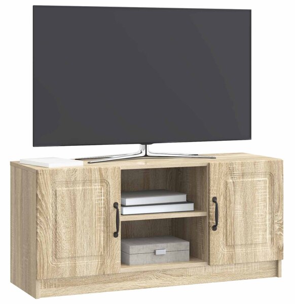 TV szekrény Sonoma Tölgy 102 x 34,5 x 47 cm Szerelt Fa