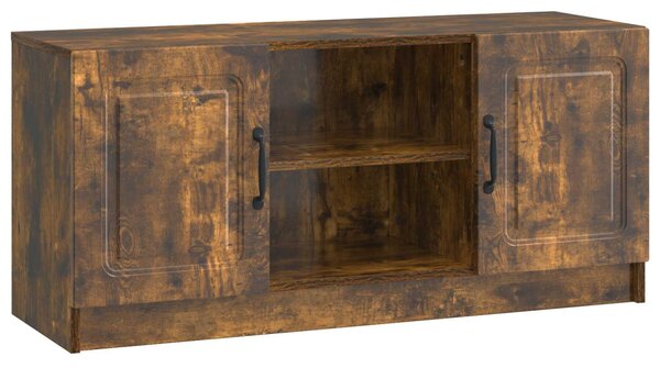 TV szekrény Füstös Tölgy 102 x 34,5 x 47 cm Szerelt Fa