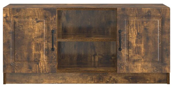 TV szekrény Füstös Tölgy 102 x 34,5 x 47 cm Szerelt Fa