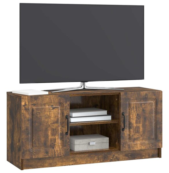 TV szekrény Füstös Tölgy 102 x 34,5 x 47 cm Szerelt Fa