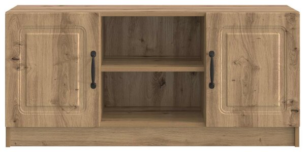 TV szekrény 102 x 34,5 x 47 cm Kézműves Tölgy Szerelt Fa