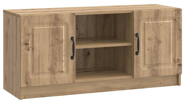 TV szekrény 102 x 34,5 x 47 cm Kézműves Tölgy Szerelt Fa