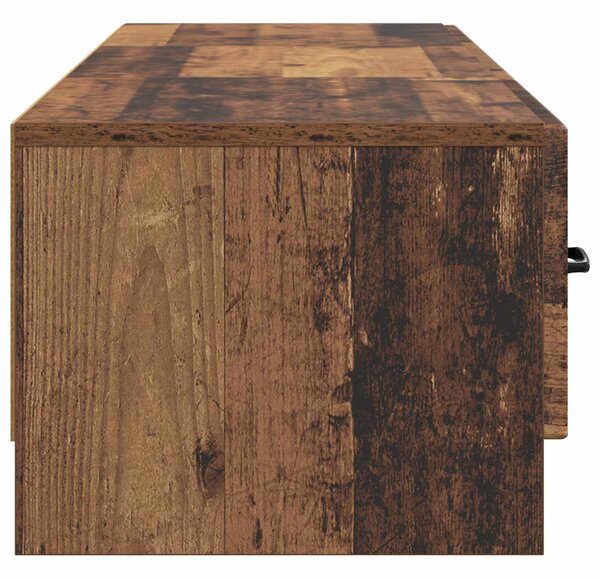 TV szekrény fiókkal Antik Fa 147 x 34,5 x 27 cm Szerelt Fa