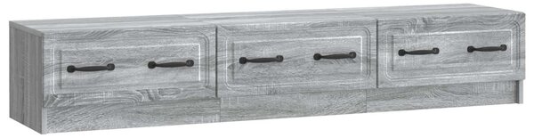 TV szekrény fiókkal Szürke Sonoma 147 x 34,5 x 27 cm Szerelt Fa