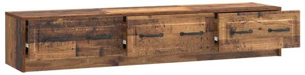 TV szekrény fiókkal Antik Fa 147 x 34,5 x 27 cm Szerelt Fa