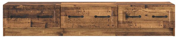 TV szekrény fiókkal Antik Fa 147 x 34,5 x 27 cm Szerelt Fa