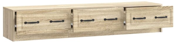 TV szekrény fiókkal Sonoma Tölgy 147 x 34,5 x 27 cm Szerelt Fa