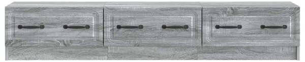 TV szekrény fiókkal Szürke Sonoma 147 x 34,5 x 27 cm Szerelt Fa