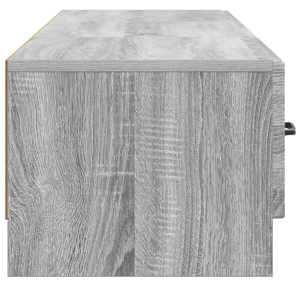 TV szekrény fiókkal Szürke Sonoma 147 x 34,5 x 27 cm Szerelt Fa