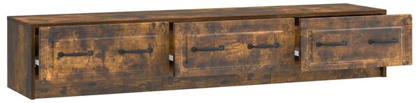 TV szekrény fiókkal Füstös Tölgy 147 x 34,5 x 27 cm Szerelt Fa