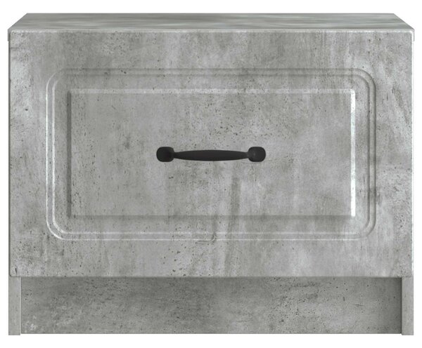 Dohányzóasztal fiókkal Betonszürke 49 x 50 x 37 cm Szerelt Fa