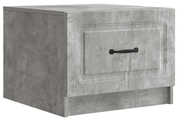 Dohányzóasztal fiókkal Betonszürke 49 x 50 x 37 cm Szerelt Fa