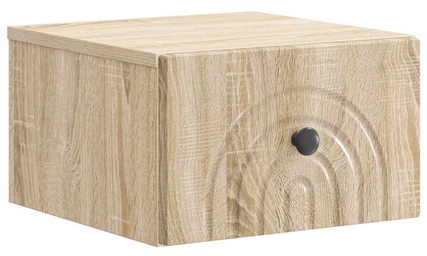 Fali éjjeli szekrény 2 pcs Sonoma Tölgy 33 x 34,5 x 20 cm