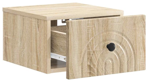 Fali éjjeli szekrény 2 pcs Sonoma Tölgy 33 x 34,5 x 20 cm