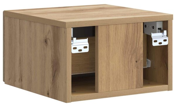 Fali éjjeli szekrény 2 pcs Kézműves Tölgy 33 x 34,5 x 20 cm