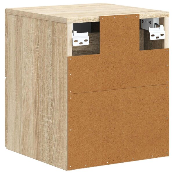 Fali éjjeli szekrény 2 pcs Sonoma Tölgy 33 x 34,5 x 40 cm