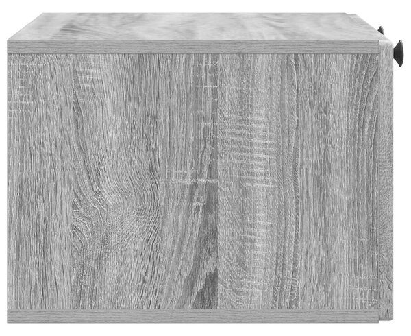 Fali TV szekrény Szürke Sonoma 59,5 x 41 x 30 cm Szerelt Fa