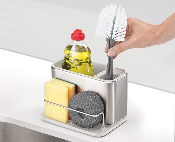 Ezüstszínű fém mosogatóeszköz tartó Surface – Joseph Joseph