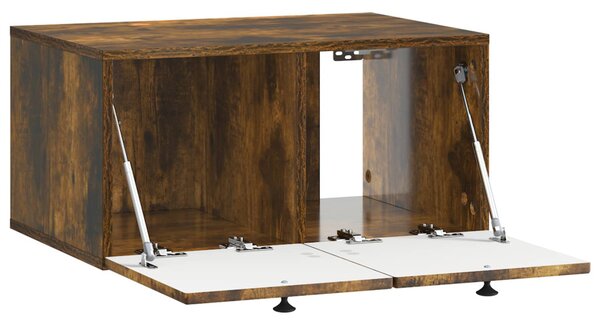Fali TV szekrény Füstös Tölgy 59,5 x 41 x 30 cm Szerelt Fa