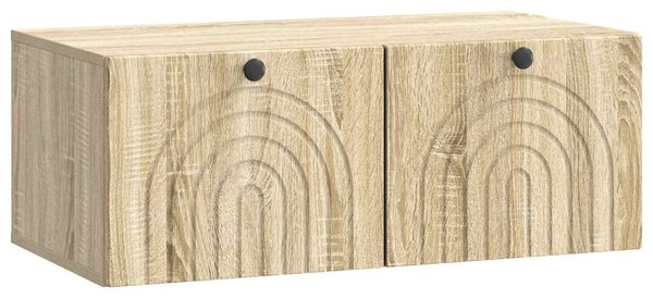 Fali TV szekrény Sonoma Tölgy 78,5 x 41 x 30 cm Szerelt Fa