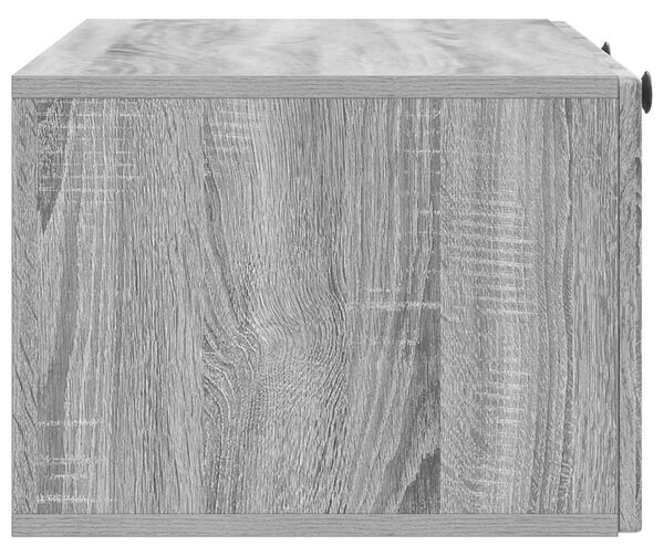 Fali TV szekrény Szürke Sonoma 78,5 x 41 x 30 cm Szerelt Fa