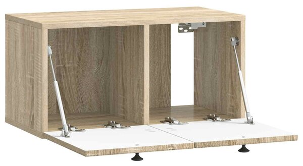 Fali TV szekrény Sonoma Tölgy 59,5 x 31 x 30 cm Szerelt Fa