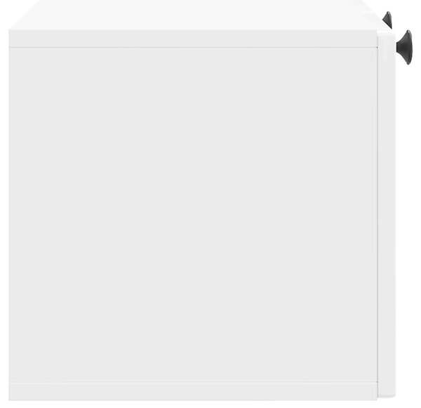 Fali TV szekrény Magasfényű Fehér 59,5 x 31 x 30 cm Szerelt Fa