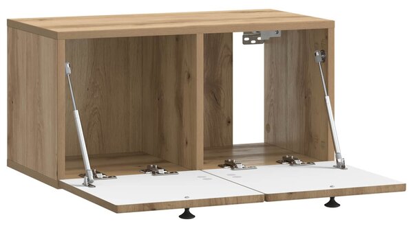 Fali TV szekrény Kézműves Tölgy 59,5 x 31 x 30 cm Szerelt Fa