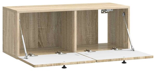 Fali TV szekrény Sonoma Tölgy 78,5 x 31 x 30 cm Szerelt Fa