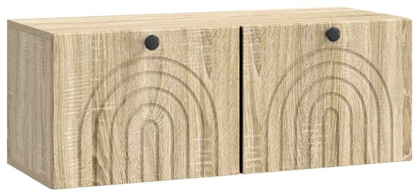Fali TV szekrény Sonoma Tölgy 78,5 x 31 x 30 cm Szerelt Fa