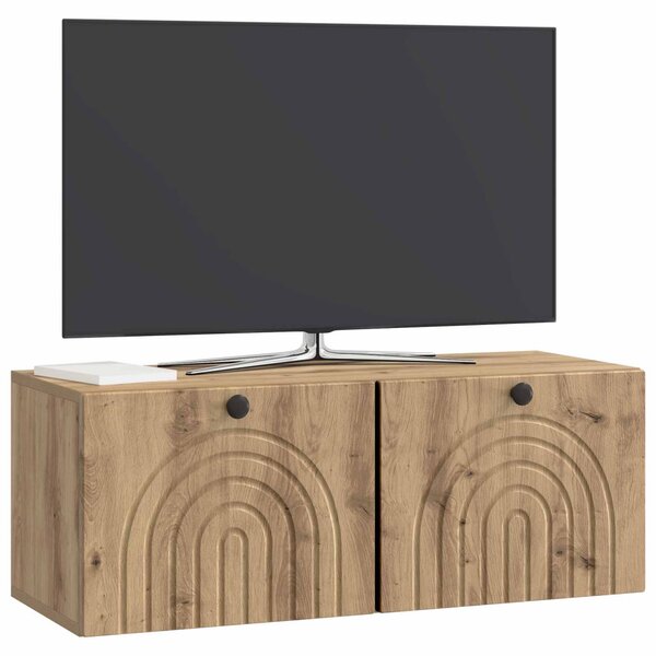 Fali TV szekrény Kézműves Tölgy 78,5 x 31 x 30 cm Szerelt Fa