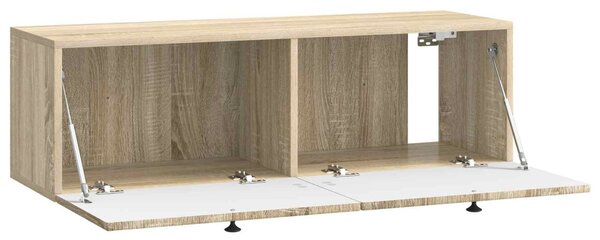 Fali TV szekrény Sonoma Tölgy 98 x 31 x 30 cm Szerelt Fa