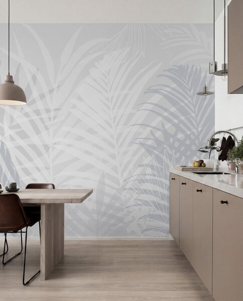 Fotótapéta Trendi trópusi levelek világoskék, Természet fotótapéta, w02026v3 : Uwalls.hu