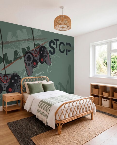Fotótapéta Játékra fel: ideje akciózni!, Fekete-fehér fotótapéta, w00829v2 : Uwalls.hu