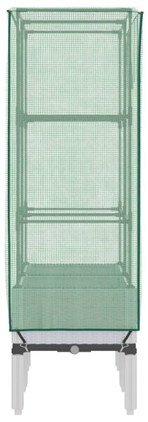 Rattan megjelenésű magaságyás melegháztakaróval 80x40x140 cm